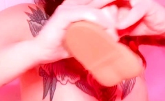 Great Big Boobs On Masturbating Redhead