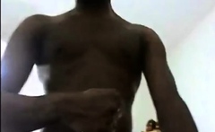 Black Amateur Studs Stroke and Cum Together