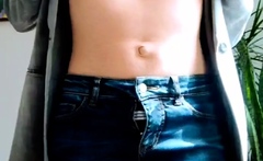 Amateur blondie solo anal masturbation