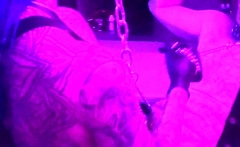 Naughty blonde femdom fetish hottie rams ass with strapon