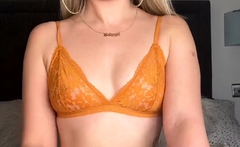 Amateur Blonde Teen Plays Solo with Toy Webcam Porn