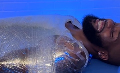 Hairy Dallas Experienced Feet Tickles While Wrapped