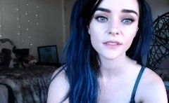 Curly Blonde Teen Records Solo Dildo Masturbation More At