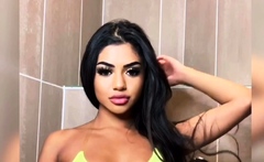 Small tit brunette teen fucks a big cock