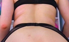 Amateur brunette chick toying her ass and pussy on webcam