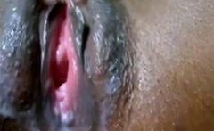 Black Amateur Fingers Herself on Webcam