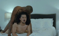 Moustche latino stud cockriding BBC