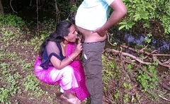 Real Outdoor Blowjob With Doggystyle Fucking Indian Sex