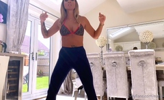 Solo masturbation of a beautiful amateur blonde