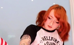 Beautiful wife masturbating show with webcam with toys