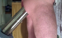 Hard Anal Workout with a Big Dildo - Gay Amateur Video