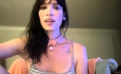 Brunette Solo Webcam Masturbation