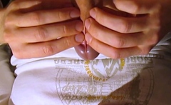 Swallowing Thick Cum Load - Amateur Twink Loves It Creamy