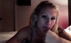 Home Alone Amateur Blonde Milf on Webcam