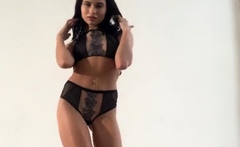 Busty Brunette Solo Masturbation