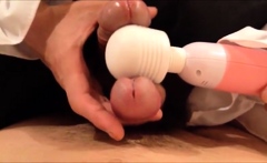 2 Asian Crossdressers Play with Sex Toys and Cum Hard