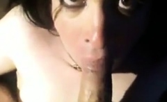 Big-cock Daddy Gets A Deep Blowjob From Amateur Crossdresser