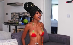 I made this EBONY TEEN forget her BF