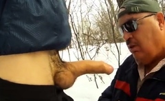 Outdoor Amateur Cock Sucking