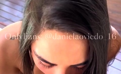 Daniela Oviedo Rides A Cock Outdoors